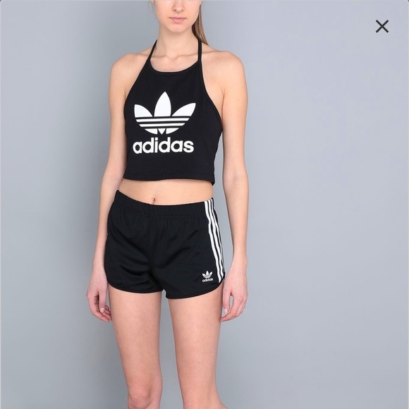 Adidas Black Trefoil Halter Tank - Picture 4 of 11